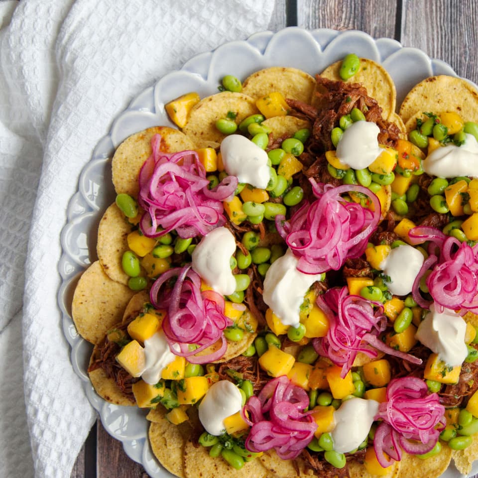 Pulled pork nachos