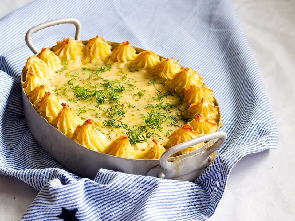 "Fisk"gratäng på kronärtskocka och tofu