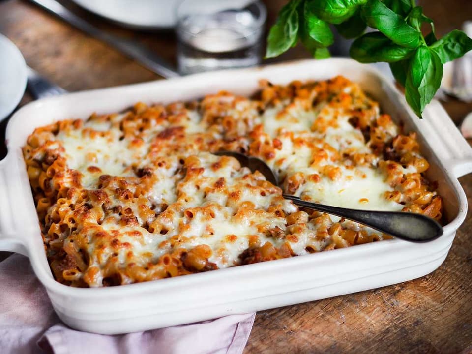 Klassisk köttfärsgratäng