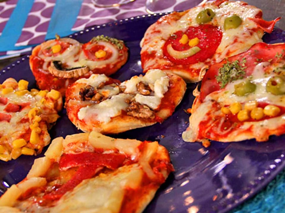 Lekfulla minipizzor