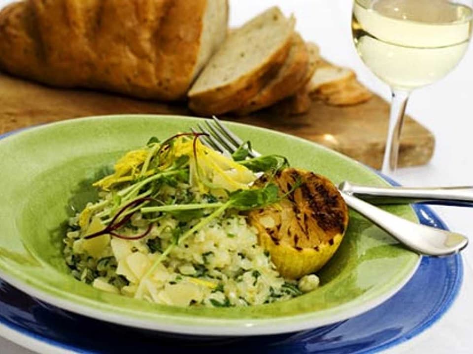 Risotto med citron och persilja