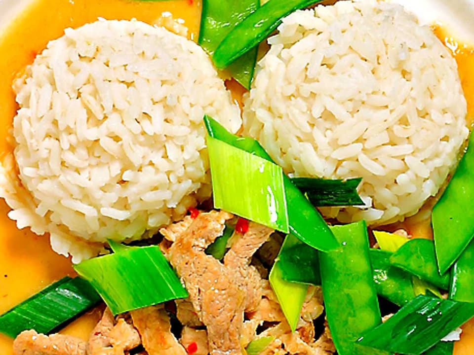 Thaicurry med fläskkött och kokosmjölk