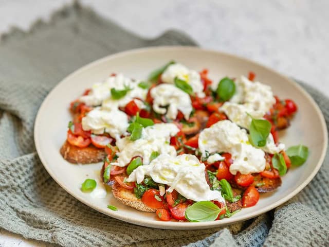 Bruschetta med burrata
