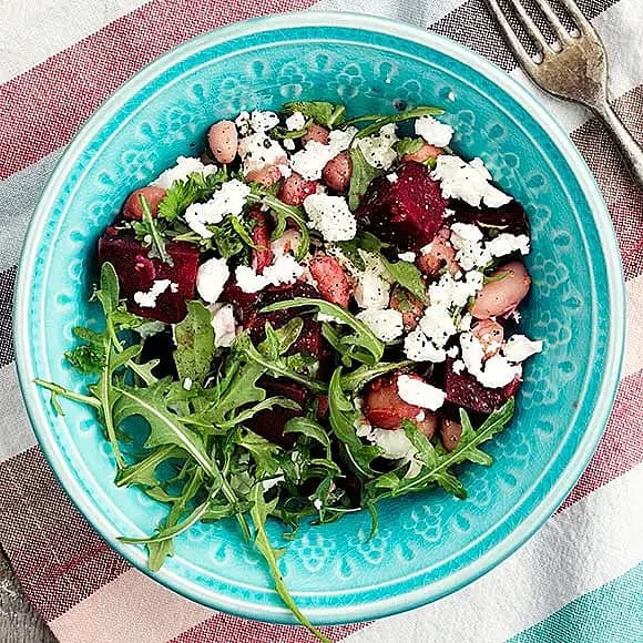 Sallad med rödbetor och fetaost