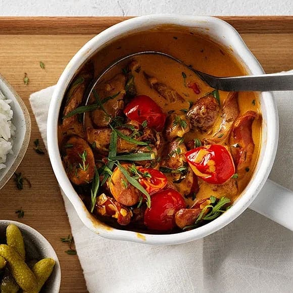 Korv stroganoff deluxe