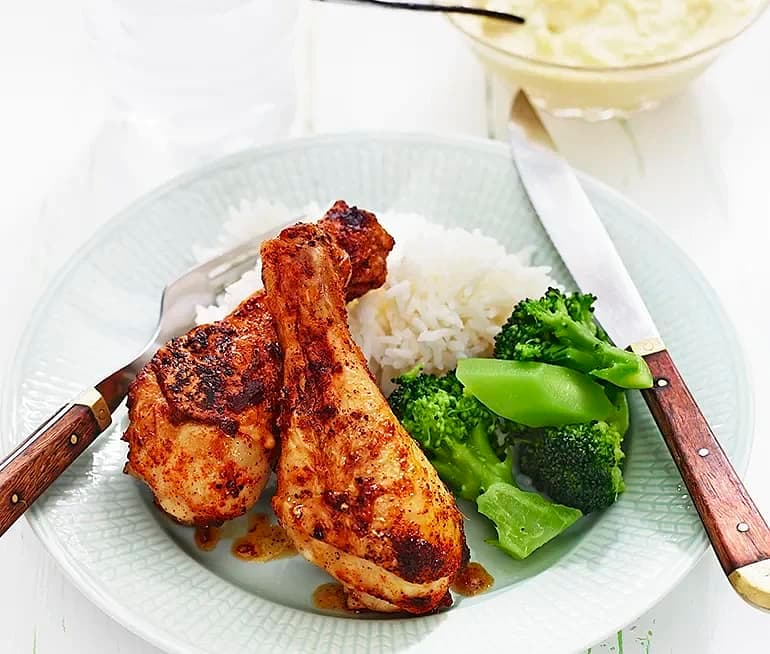 Kycklingben med currysås