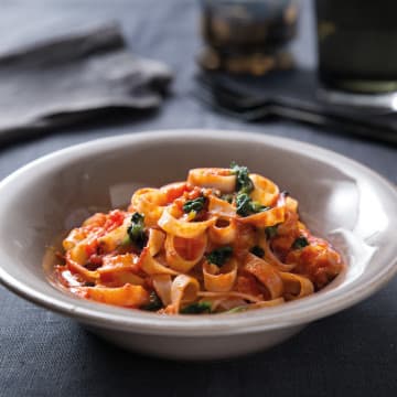 Pasta roso och spenat